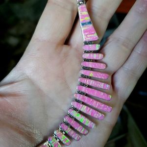 Sterling Inlaid Necklace, Bracelet, Earrings Set